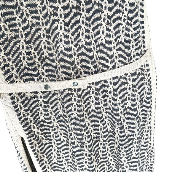 Nic + Zoe Knit Sweater Women Medium Blue Gray Vest Layer Lagenlook Academia - Picture 4 of 8